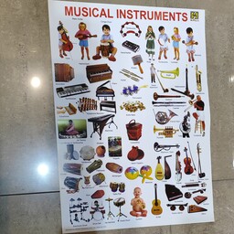پوستر آموزشی زبان انگلیسی آلات موسیقی Musical Instruments 