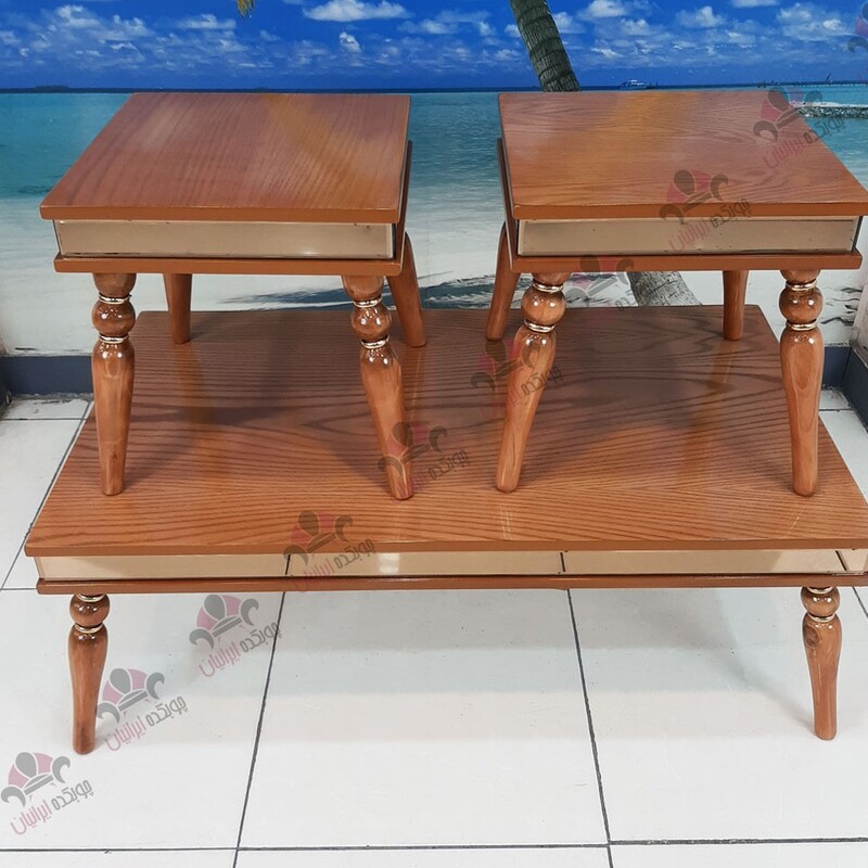 میز جلو مبلی ساده در انواع طرح چوب و رنگ و نوع به دلخواه مشتری