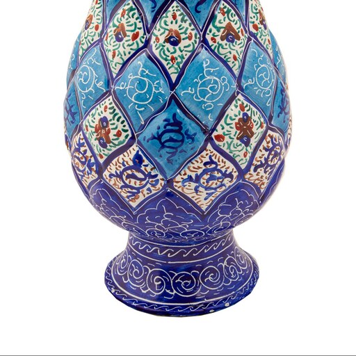 گلدان میناکاری سایز 25 با جعبه مخمل(هدیه)