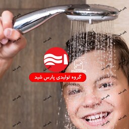 علم دوش حمام تک کاره با کیفیت کروم تولیدی پارس شید