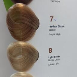رنگ موی اسکالیم طبیعی N7 تا N8 مخصوص موهای کراتین شده low ammonia