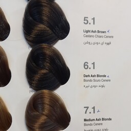 رنگ موی اسکالیم سری دودی 5 تا 9 مخصوص موهای کراتین شده low ammonia
