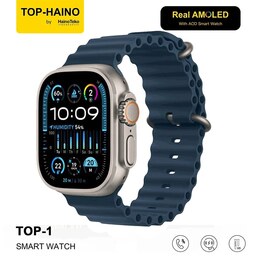 ساعت هوشمند هاینو تکو مدل Top 1 AMOLED - طرح اپل واچ Ultra2