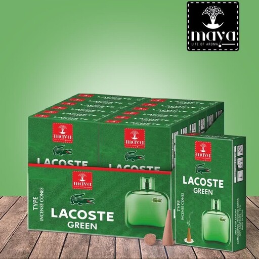 عود خوشبو کننده مخروطی مایا مدل لاگوست سبزgreen Lacoste