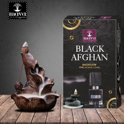 عود خوشبو کننده آبشاری مایا maya مدل بلک افغان Black Afgan