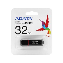 ADATA UV150 USB 3.2 Flash Memory-32GB مشکی (گارانتی مادام شرکت آونگ)