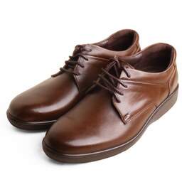 کفش چرم مردانه طبی روزمره کفش مسعود تبریز مدل دنا رنگ قهوه ای سایز 40 الی 44