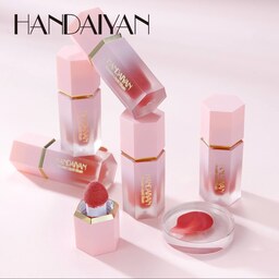 رژگونه مایع پددار برند هندیان کپی برند شیگلم حجم 7 گرم HANDAIYAN LIQUID BLUSH MOUSSE