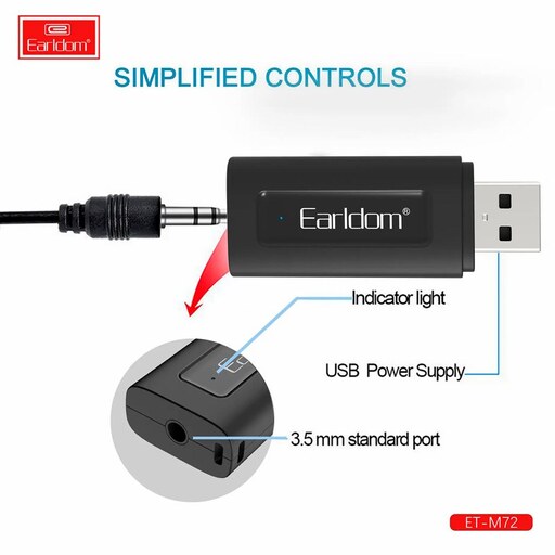دانگل بلوتوث  خودرو برند ارلدام مدل M72