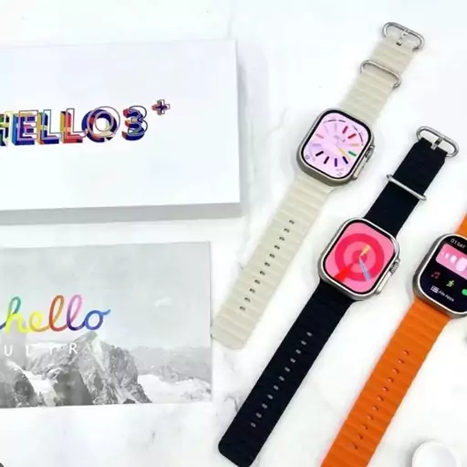 HELLO WATCH 3 PLUS اپل واچ ساعت هوشمند    اولترا سری دوم با چهار گیگ حافظه و گالری قطب نما دار جدید ترین مدل 