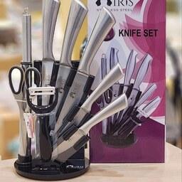 سرویس چاقو 9 پارچه ست چاقوی آشپزخانه سرویس چاقوی استیل IRIS