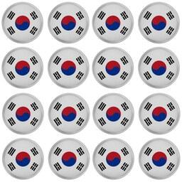 پیکسل مدل پرچم کشور کره جنوبی کد S5-16 مجموعه 16 عددی