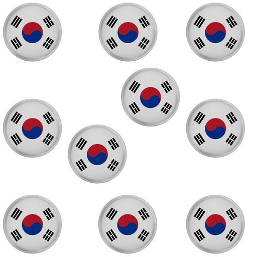پیکسل مدل پرچم کشور کره جنوبی کد S5-10 مجموعه 10 عددی
