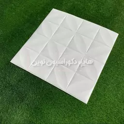 دیوارپوش فومی پشت چسبدار چهارپر سفید ابعاد 70در70 (ارسال پسکرایه)