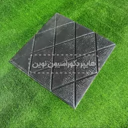 دیوارپوش فومی پشت چسبدار لوزی مشکی 70در70 (ارسال پسکرایه)