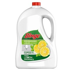 مایع ظرفشویی لیمویی بینگو بسیار باکیفیت با وزن 4لیتری و ارسال رایگان 