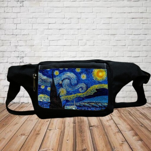 کیف کمری طرح شب پر ستاره ونگوگ starry night vangogh مناسب استفاده روزمره 