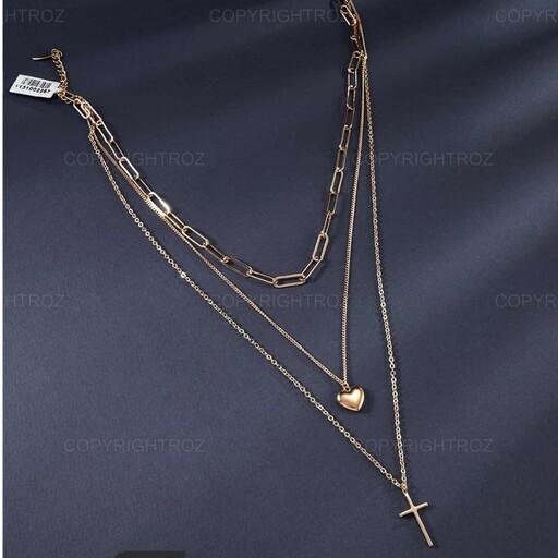 گردنبند 3 زنجیره زنانه مدل 1840
دارای جعبه کادویی شیک