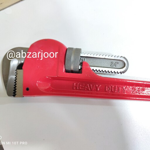 آچار لوله گیر شلاقی سایز 24 اینچ Heavy Duty  فک کروم مولبیدن بدنه کروم وانادیوم مدل ریجند regend