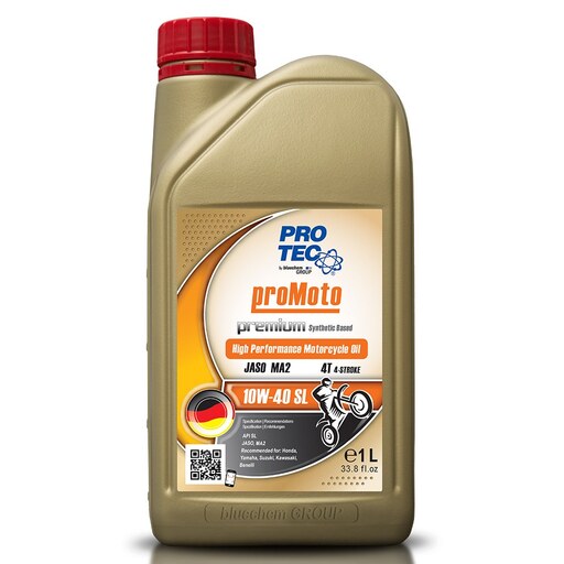 روغن موتور سیکلت پروتک ProTec مدل 10w-40 SL حجم 1 لیتری