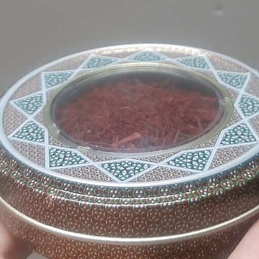 زعفران سرگل 5 مثقالی کادویی قوطی منبتی