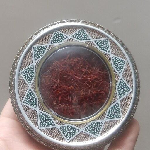 زعفران سرگل 5 مثقالی کادویی قوطی منبتی