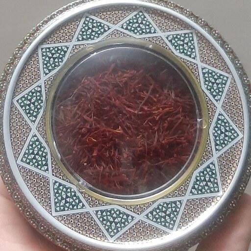 زعفران سرگل 3 مثقالی کادویی قوطی منبتی