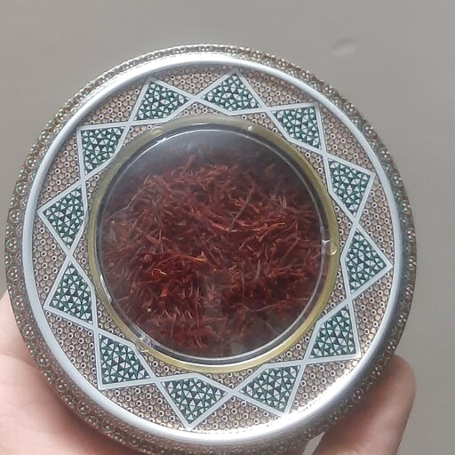 زعفران سرگل 2 مثقالی کادویی قوطی منبتی