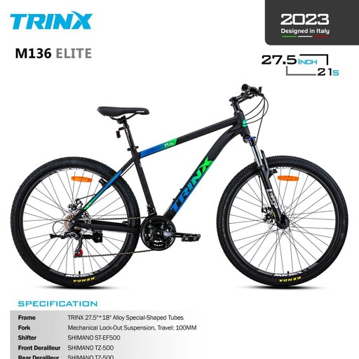 دوچرخه ترینکس سایز 27.5 ، M 136 ELITE