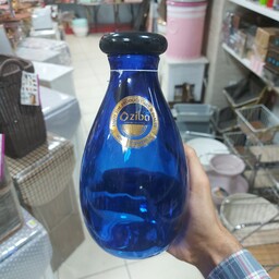 بطری آب و آبلیمو شیشه ای برند زیبا مدل لاجوردی یا خورشیدی با خاصیت درمانی طرح کامبوجی