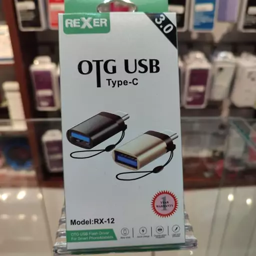 تبدیل OTG تایپ سی اورجینال رکسر مدل OTG Type C RX12 REXER

