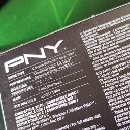 اس اس دی اینترنال PNY مدل CS900 ظرفیت 120 گیگابایت
