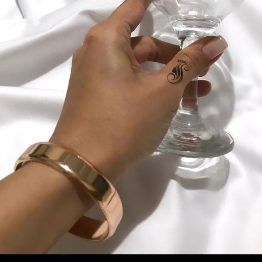 دستبند النگویی آینه ای زنانه سایز 2 دستبند النگویی ژو پینگ مشابه طلا 