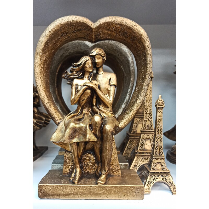 مجسمه دکوری تزیینی مدل قلب زوج عاشق 