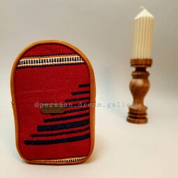 کوله پشتی سنتی گلیمی دستبافت، طرح تارا، شیک و خاص، با دوخت عالی