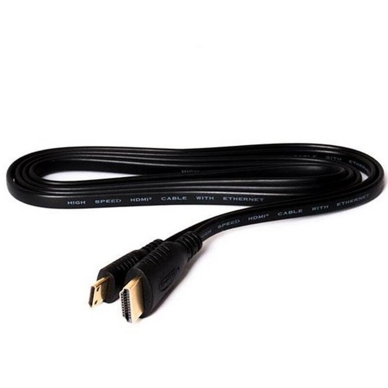 کابل Mini HDMI به HDMIفلت مارک کرفت  cablecraft طول 1.5 متر  مشکی          