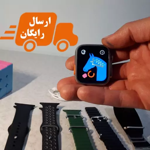 ساعت هوشمند مدل Y12 ultra دارای5عدد بند اپل واچ با کیفیت