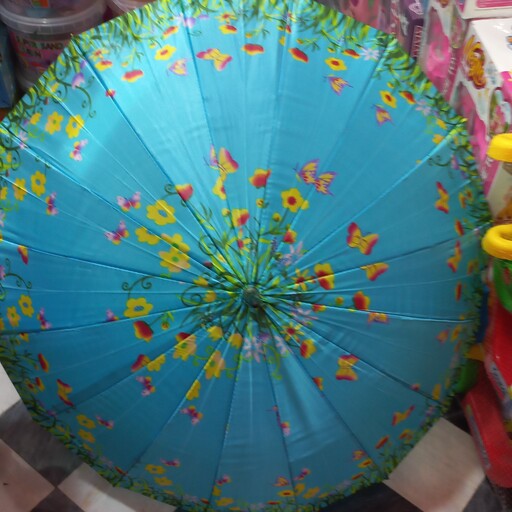 چتر  طرح ستاره باران و پاییز رنگی 