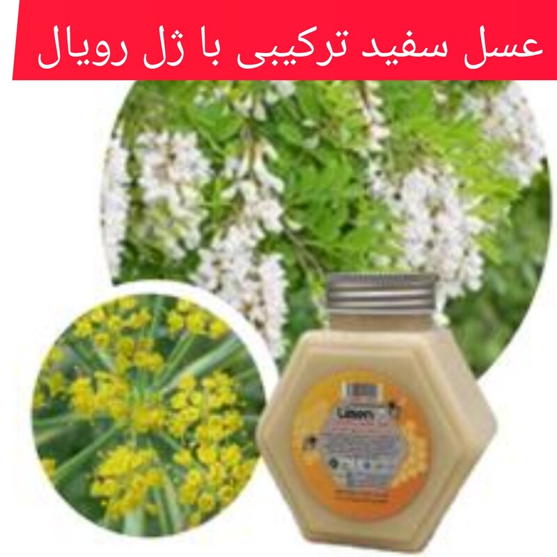 عسل سفید ترکیبی ژل رویال 450 گرم 