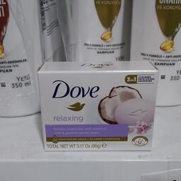 صابون آبرسان داو با شیر نارگیل و رایحه گل یاس Dove Beauty Cream Bar سایز 90 گرمی