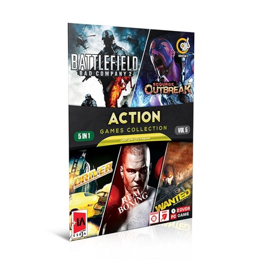 مجموعه بازیهای کامپیوتری شوتر 5-DRIVER-BOX-OUTBREAK-BATTLEFIELD-WANTED
Action Games Collection 5in1 Vol.5 PC