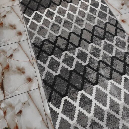 فرش کناره فانتزی مدرن طرح جدید مراکشی کد1050( 100 در320سانت) 500شانه تراکم هزار ، در سایز مورد نظر مشتری