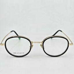 عینک طبی مردانه-زنانه کائوچو دسته فلزی کد 1491