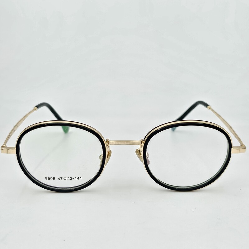عینک طبی مردانه-زنانه کائوچو دسته فلزی کد 1491