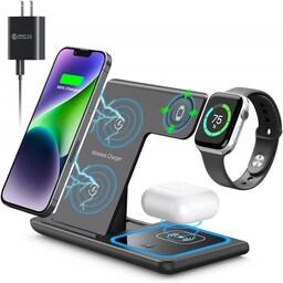 3-IN-1 wireless charger ( Foldable ) شارژ وایلس