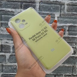 قاب سیلیکونی Redmi Note 12 5G (سیلیکون اصل) - سبز-پسته-ای