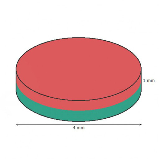 آهن ربا مدل نئودیمیوم دیسک D4x1mm بسته 50 عددی