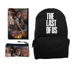 کوله پشتی مدل The Last Of Us کد KP-321 به همراه کلاسور و جامدادی