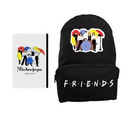 کوله پشتی مدل سریال Friends کد KPP925 به همراه کلاسور