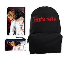 کوله پشتی مدل Death Note کد KP-9891 به همراه کلاسور و جامدادی
